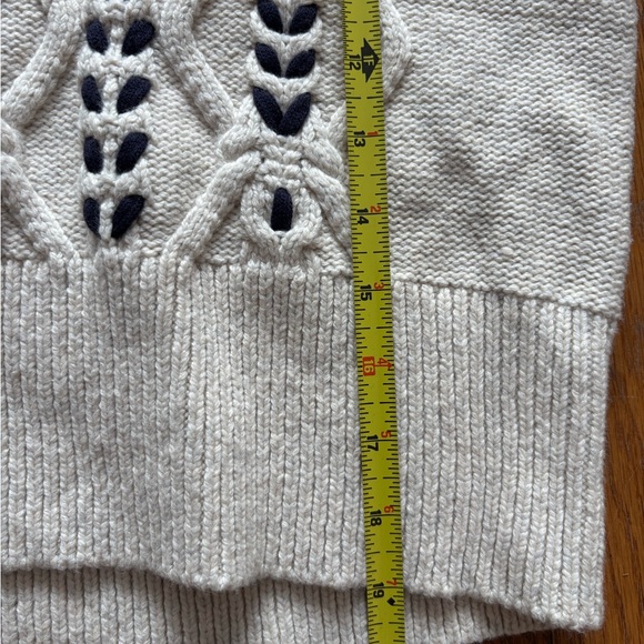 Rails Addy Sweater Oatmeal Navy Cables Size M - Picture 10 of 10